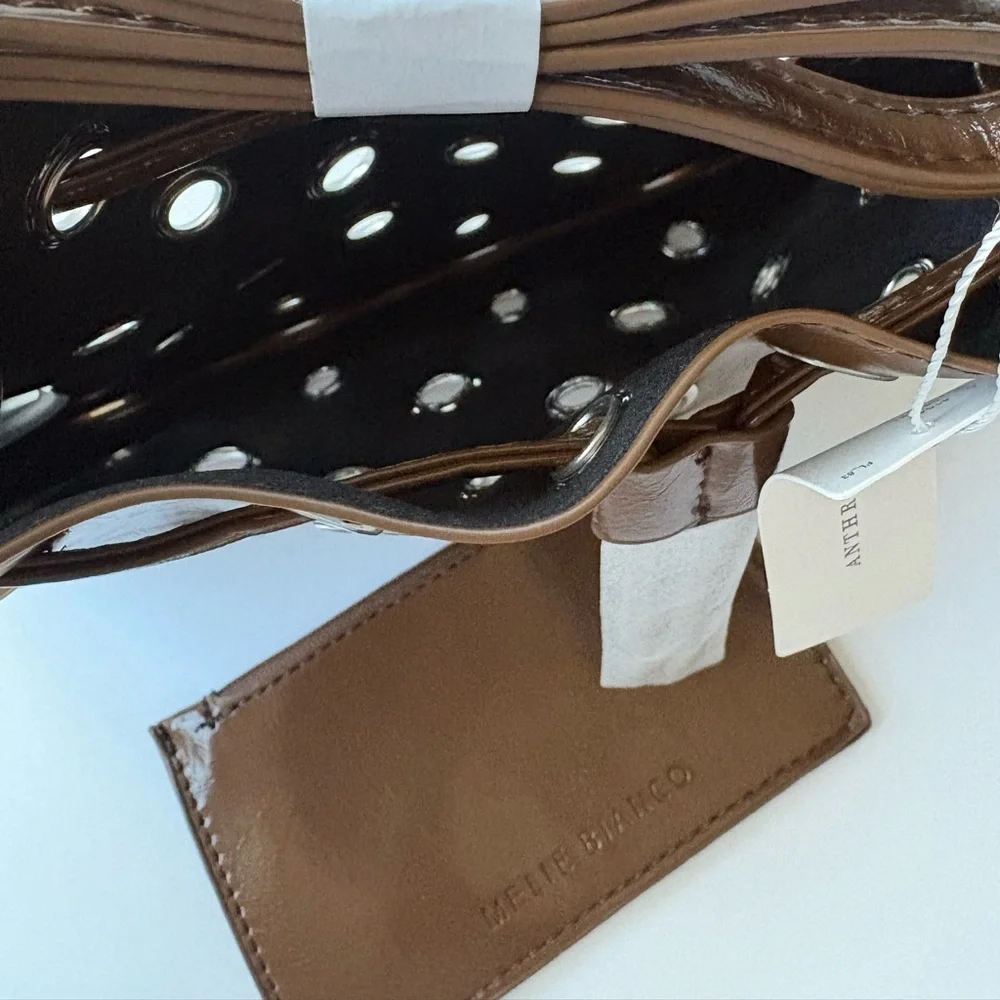 NWT Anthropologie Melie Bianco Paloma Studded Satchel - Picture 15 of 16